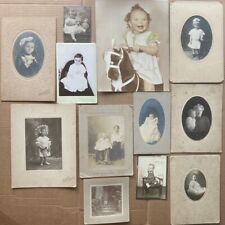 antique & vintage Children & Infants photo lot (12) 1892 – 1950; some identified picture