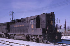 H.) Original RR slide: N&W GP35 #217 winter scene @ Detroit MI; 2/1966 picture