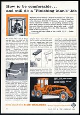 1959 Allis Chalmers Forty Five 45 motor road grader photo vintage trade print ad picture
