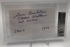 SUSAN BACKLINIE AUTO Signed JAWS 1975 MOVIE First Victim BECKETT BAS AUTHENTIC picture