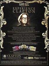 Eric Clapton Ernie Ball Guitar Strings & Picks ad 2011 advertisement print picture