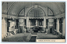 1909 Church Älvdalen Interior Dalarna County Sweden Posted Antique Postcard picture