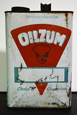 Vintage Oilzum One Gallon Oil Can - empty picture