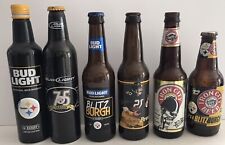 Pittsburgh Steeler Theme vintage Beer Bottles, 6 different picture