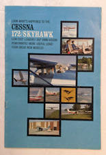 1963 CESSNA MODEL 172 SKYHAWK AIRPLANE AVIATION AD BROCHURE WITH PHOTOS 12 PGS picture