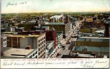 Vtg Rochester NY Birdseye View East from St Paul & Main Street 1907 Postcard picture