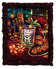 CBjork 3D Trader Vic Sizzling Mai Tai Lounge Limited Edition FRAMED  11