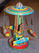 Schylling Rocket Ride Carousel Tin Toy picture
