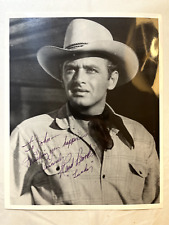 VTG Rand Brooks Signed 8x10 Photograph INSCRIBED B&W WESTERN ACTOR picture