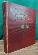 RCA VIctor Old Vintage 3 ring binder His master's Voice Phonograph record picture