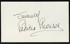 Patricia Morison d2018 signed autograph 3x5 Cut Actress Golden Age of Hollywood picture