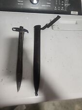 Vtg US RED 10020 Bayonett With Scabbard MISSING HANDLE AS IS SEE PICS READ picture