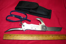 Genuine British Army Knife,Stainless Steel Pocket knife,Sheffield England,Sheath picture