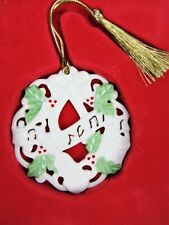 Lenox For My Music Teacher Ornament Christmas Holiday Trumpet Violin Drum Wreath picture