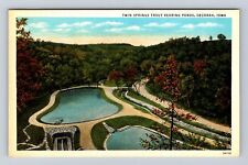 Decorah IA-Iowa, Twin Springs Trout Rearing Ponds, Antique Vintage Postcard picture