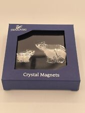 RARE Swarovski My Little Crystal Polar Bears Magnet Set 719987 picture