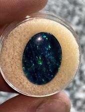 Synthetic Black Opal Triplet Cabochon Gemstone Jewelry Grade Rare *MAKE OFFER* picture