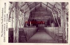 RPPC 1947 AMERICAN YOUTH FOUNDATION CAMP MINIWANCA SHELBY MI Church of the Dunes picture