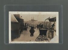 RPPC USS Texas In Bad Weather United States Navy Battleship 1916 Clifford Photo picture