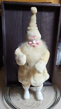 Vintage Christmas Harold Gale Santa Doll White Suit 16” picture