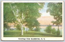 Greetings 1959 Hamburg New York NY Vintage Postcard picture