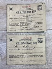 🇺🇲 WW2 1942 1943 War Ration Book #4 w/ Stamps Columbus Ohio Margaretta Simmers picture