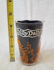 1953 Howdy Doody Dilly Dally Is Circus Big Shot Jelly Glass Clown Imprint Orange picture