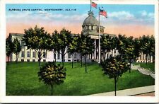 Vtg Montgomery Alabama AL State Capitol 1930s Linen Postcard picture