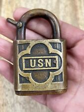 Vintage Old Sargent USN Padlock No Key Lock picture