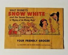 Walt Disney's Snow White and the Seven Dwarfs Mini Comic Book Promotion (1958) picture