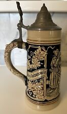 Vintage Marzi & Remy ? Typrleans Outdoors Pewter Lidded German Beer Stein picture