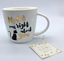 Ceramic Coffee Mug “My Cat was Right about You” Gold Black Slant Collections picture