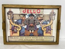 MAXFIELD PARRISH Jell-o ad the King & Queen w/ Gold Tray Frame & Glass 17.5x12