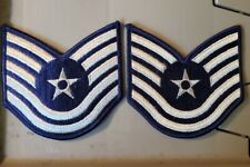2 U.S AIR FORCE USAF TECHNICAL SERGEANT RANK INSIGNIA STRIPES PATCHES Large New picture