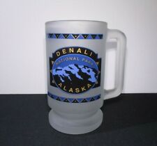 Denali National Park Alaska Heavy Beer Mug (frosted) souvenir, Glass beer stein picture
