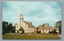 Huntington Long Island New York The Old First Church Vintage Postcard c1960 picture