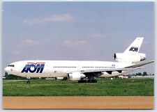 Airplane Postcard AOM Air Outre Mer Airlines Airways Douglas DC-10-30 F-GLMX FJ9 picture