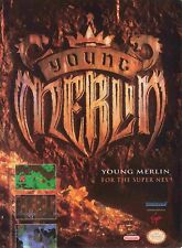 Young Merlin Super Nes Snes Game Ad 1990S Vtg Print Ad 8X11 Wall Poster Art picture