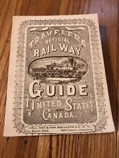 June 1868 Travelers Official Rail Way Guide US & Canada 1968 picture
