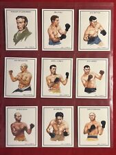 IDEAL ABLUMS-BOXING GREATS-JOHNSON-DEMPSEY-SULLIVAN+++ COMPLETE 25 CARD SET-MINT picture