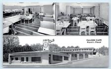 PIERRE, SD South Dakota ~ Roadside FALCON CAFE Juke Box c1950s Linen Postcard picture