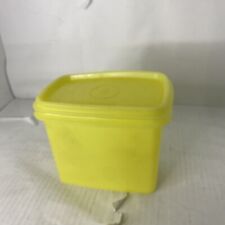 Vintage Tupperware  Yellow Shelf Saver Storage Container w/ Lid 1243-8 picture