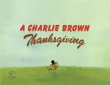 Charlie Brown Thanksgiving Woodstock PEANUTS Animation Cel 1973 Schulz Melende 7 picture