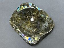 Labradorite Crystal Bowl, Raw Labradorite with Top Polish Crystal Bowl, Trinket  picture