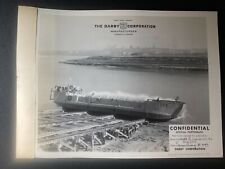WW2 Confidential 1942 Darby Corp Off. Photo LCT Mark 4 #299 Launch Sunk in 1943 picture