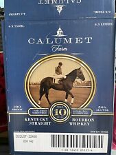 Calumet Farm 10 Yr bourbon Bull Lea Champion Sire Card Board Box picture