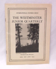 1935 The Westminster Junior Quarterly International Uniform Series picture