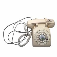 Vintage ITT Retro  Beige Tan Rotary Dial Desk/Table Top Old School Telephone picture