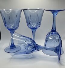 VINTAGE Avon Water Goblets 2-pc American Blue Classics Glass France Wine Glasses picture