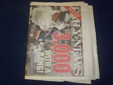 2001 JULY 10 NEW YORK DAILY NEWS NEWSPAPER - DEREK JETER GETS 3,000 HIT -NP 4226 picture